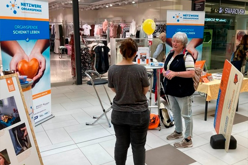 Paten für Organspende auf dem Oberhausener Gesundheitstag