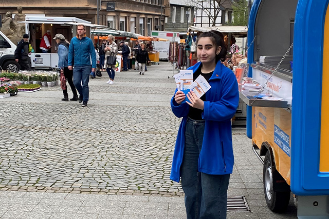 Erfolgreiche Info-Aktion auf Herdecker Wochenmarkt