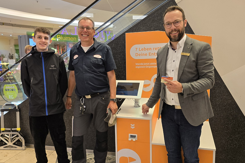 Weitere Standorte für unsere Organspende-Infoterminals