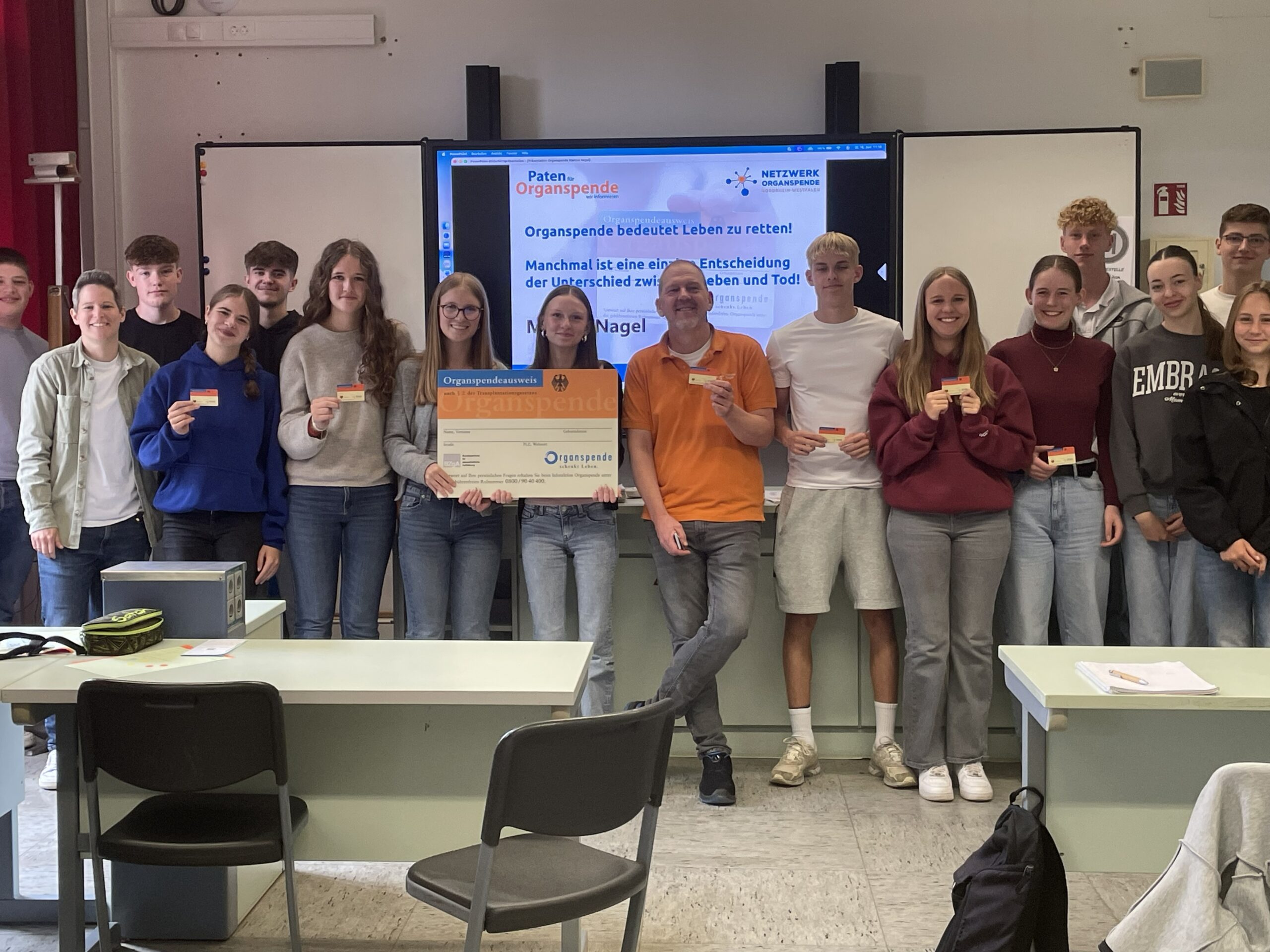 Persönliche Einblicke in die Organspende an der Geschwister-Scholl-Schule